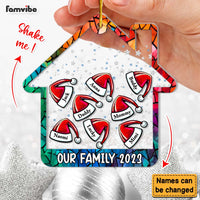 Personalized Our Family  Colorful 5 Layered Shaker Ornament 29772 thumb 1