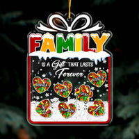 Personalized Family Is A Gift 5 Layered Shaker Ornament 29773 thumb 1