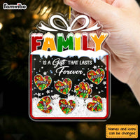 Personalized Family Is A Gift 5 Layered Shaker Ornament 29773 thumb 1
