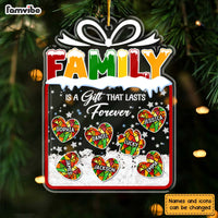 Personalized Family Is A Gift 5 Layered Shaker Ornament 29773 thumb 1