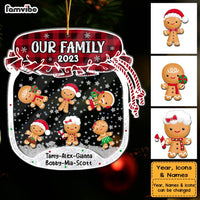 Personalized Our Family Cookie Jar 5 Layered Shaker Ornament 29775 thumb 1