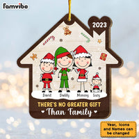 Personalized There's No Greater Gift Than Family Wood Ornament 29776 thumb 1