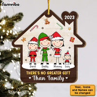 Personalized There's No Greater Gift Than Family Wood Ornament 29776 thumb 1