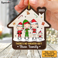 Personalized There's No Greater Gift Than Family Wood Ornament 29776 thumb 1