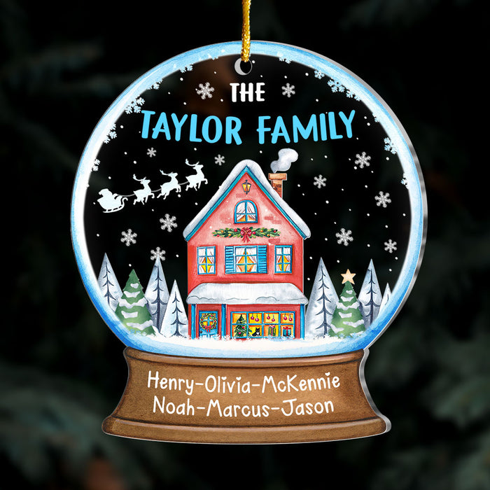 Personalized Our Family Christmas Village Ornament 29777 1