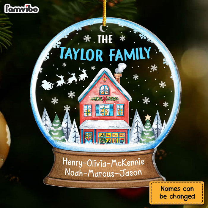 Personalized Our Family Christmas Village Ornament 29777 1