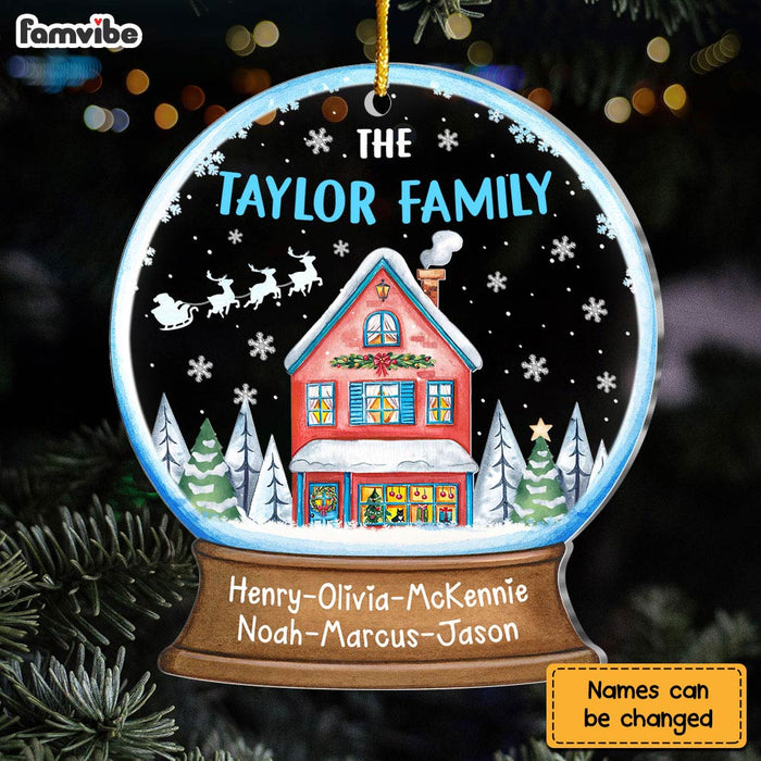 Personalized Our Family Christmas Village Ornament 29777 1