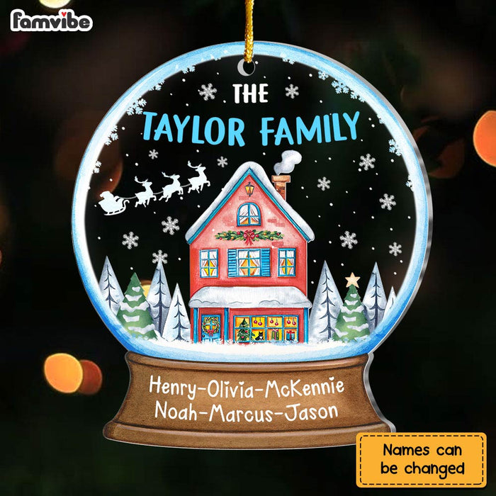 Personalized Our Family Christmas Village Ornament 29777 1