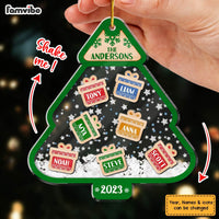 Personalized Tree Layered Family Gifts Christmas 5 Layered Shaker Ornament 29787 thumb 1