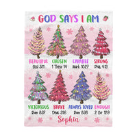 Personalized Gift For Granddaughter God Says I Am Blanket 29792 thumb 1