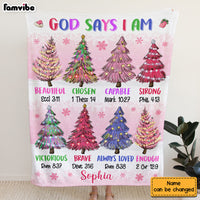Personalized Gift For Granddaughter God Says I Am Blanket 29792 thumb 1
