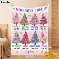 Personalized Gift For Granddaughter God Says I Am Blanket 29792 thumb 1