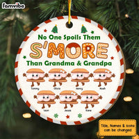 Personalized S'more Grandma No One Spoils Them Circle Ornament 29795 thumb 1