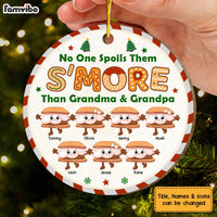 Personalized S'more Grandma No One Spoils Them Circle Ornament 29795 thumb 1