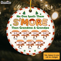 Personalized S'more Grandma No One Spoils Them Circle Ornament 29795 thumb 1