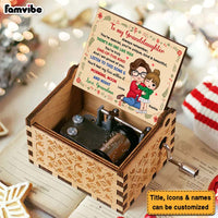 Personalized To My Granddaughter You Are Unique Music Box 29797 thumb 1