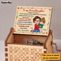 Personalized To My Granddaughter You Are Unique Music Box 29797 thumb 1