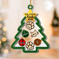 Personalized Gift For Family Christmas Tree 5 Layered Shaker Ornament 29798 thumb 1