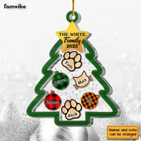 Personalized Gift For Family Christmas Tree 5 Layered Shaker Ornament 29798 thumb 1