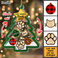 Personalized Gift For Family Christmas Tree 5 Layered Shaker Ornament 29798 thumb 1