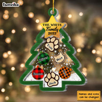 Personalized Gift For Family Christmas Tree 5 Layered Shaker Ornament 29798 thumb 1