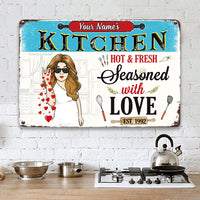 Personalized Kitchen Metal Sign JL122 26O57 thumb 1
