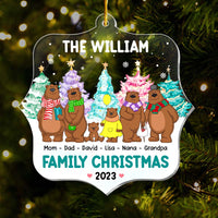Personalized Gift For Family Bear Christmas Ornament 29804 thumb 1