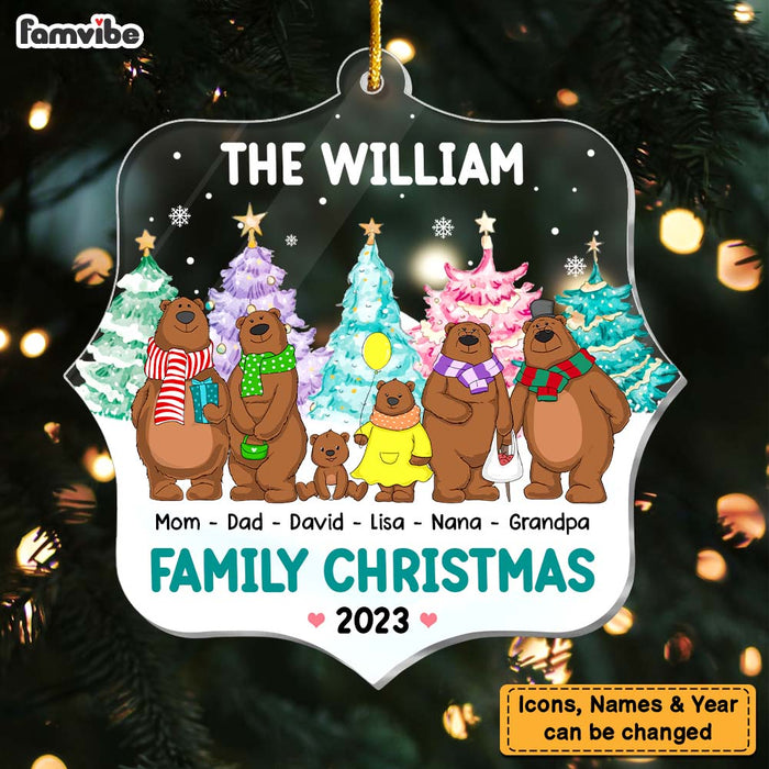 Personalized Gift For Family Bear Christmas Ornament 29804 1