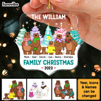 Personalized Gift For Family Bear Christmas Ornament 29804 thumb 1