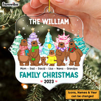 Personalized Gift For Family Bear Christmas Ornament 29804 thumb 1