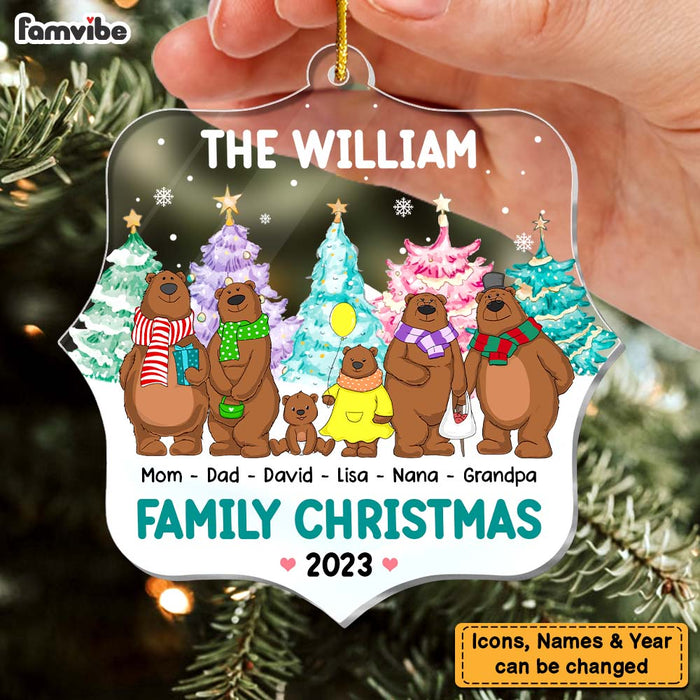 Personalized Gift For Family Bear Christmas Ornament 29804 1