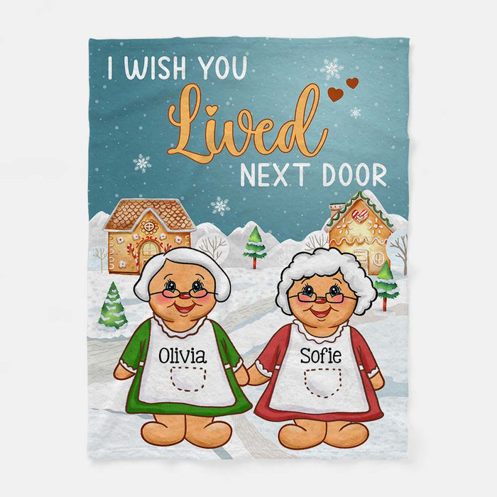 Personalized I Wish You Lived Next Door Friends Blanket 29806 1