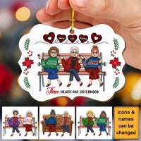 Personalized Gift For Friends Sisterhood Hearts Benelux Ornament 29807 thumb 1