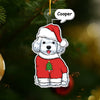 Personalized Dog Shape Ornament 29809 1