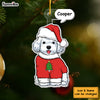 Personalized Dog Shape Ornament 29809 1