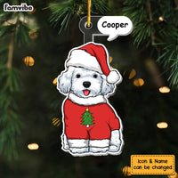 Personalized Dog Shape Ornament 29809 thumb 1