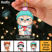 Personalized Warm Cat Christmas Ornament 29813 thumb 1