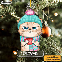 Personalized Warm Cat Christmas Ornament 29813 thumb 1