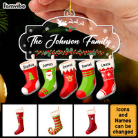 Personalized Stockings Family Gift Christmas Ornament 29817 thumb 1