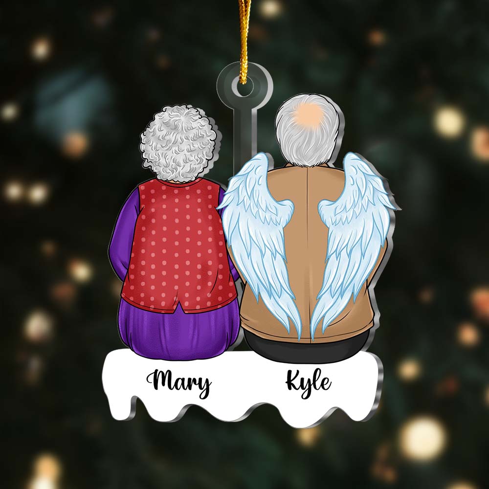Personalized Gift For Lost Loved One Old Couple Memorial Ornament 29820 Primary Mockup
