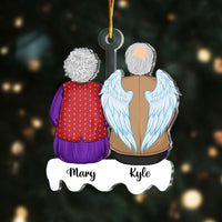 Personalized Gift For Lost Loved One Old Couple Memorial Ornament 29820 thumb 1