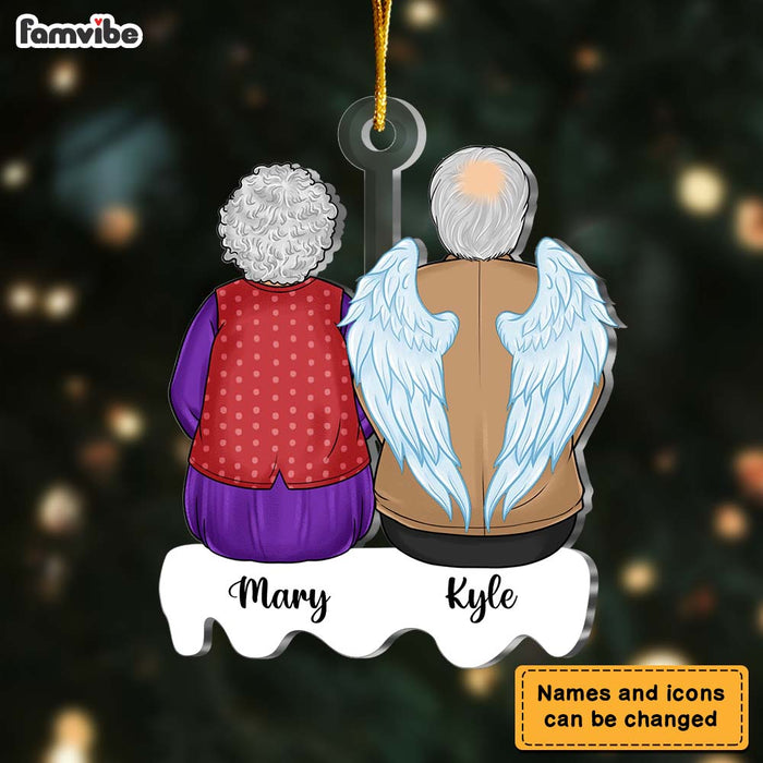 Personalized Gift For Lost Loved One Old Couple Memorial Ornament 29820 1
