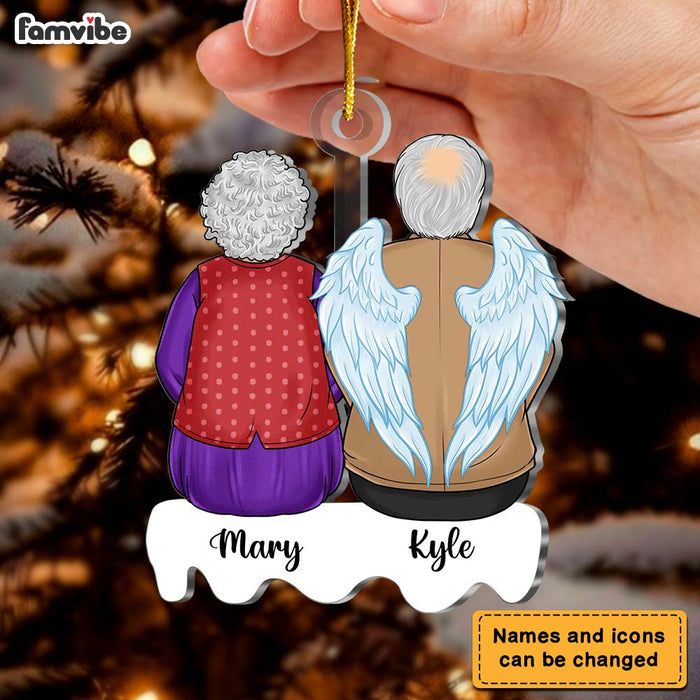 Personalized Gift For Lost Loved One Old Couple Memorial Ornament 29820 1