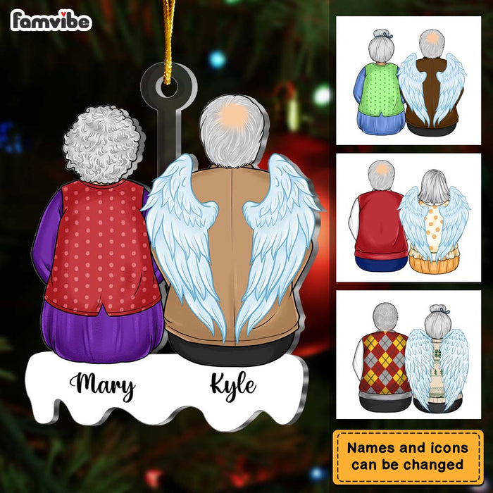 Personalized Gift For Lost Loved One Old Couple Memorial Ornament 29820 1