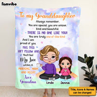 Personalized Gift For Granddaughter You Are Beautiful Blanket 29823 thumb 1