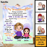 Personalized Gift For Granddaughter You Are Beautiful Blanket 29823 thumb 1