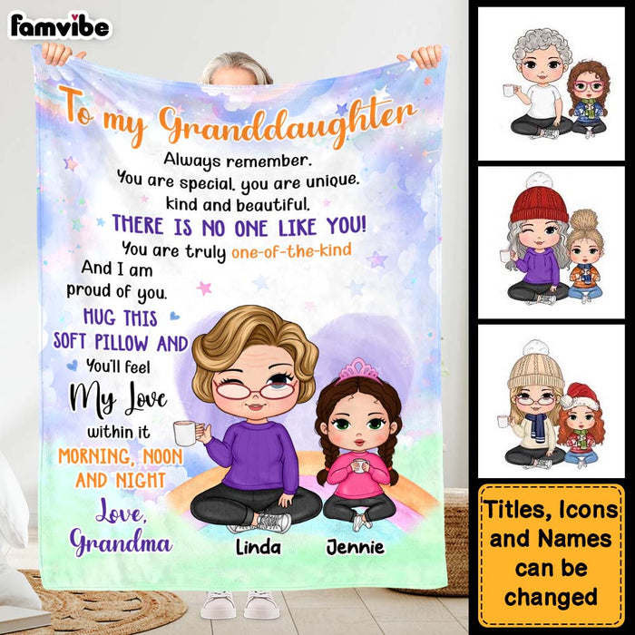 Personalized Gift For Granddaughter You Are Beautiful Blanket 29823 1