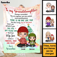 Personalized Gift For Granddaughter You Are Beautiful Blanket 29823 thumb 1