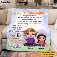 Personalized Gift For Granddaughter You Are Beautiful Blanket 29823 thumb 1