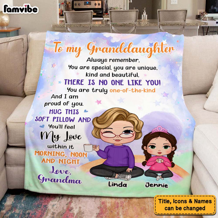 Personalized Gift For Granddaughter You Are Beautiful Blanket 29823 1